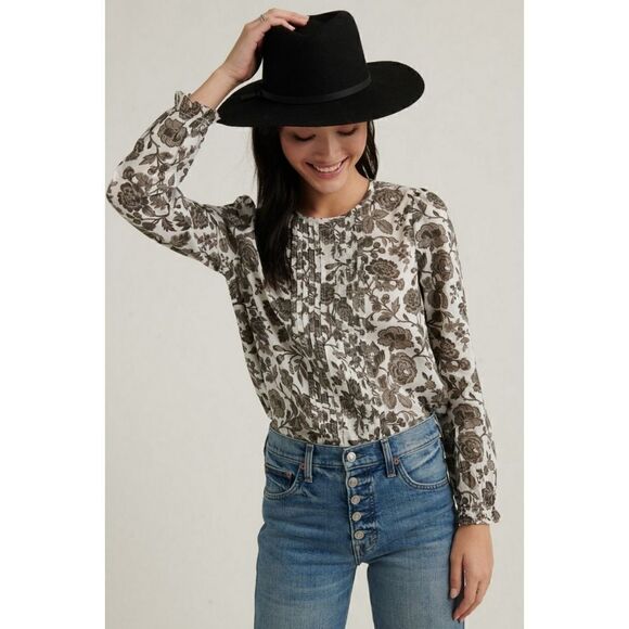 Lucky Brand Tops - LUCKY Brand lea pintuck blouse top